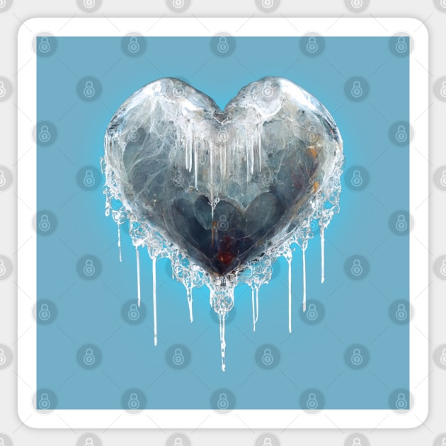 My Frozen Heart Sticker by orange-teal